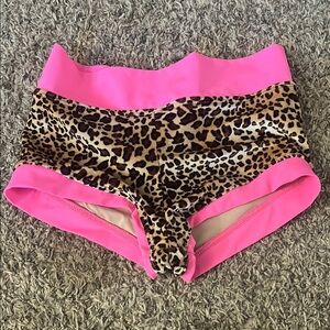 Kandi Kouture Pink and Leopard Print Bottoms